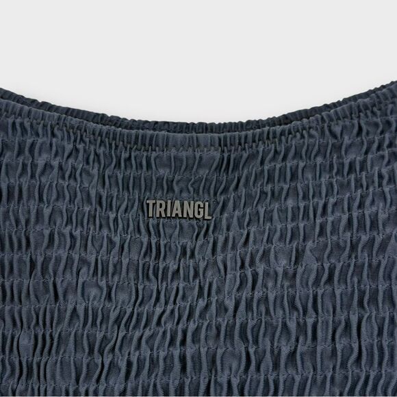 Triangl SARIA Moonlight Cheeky Bikini Bottom in Dark Navy Blue Size XL NWOT - Picture 4 of 6